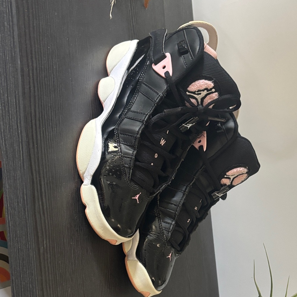 Jordan Kids Sneakers Black and Pink